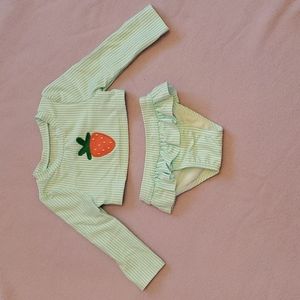 18m Cat and Jack 2 piece long sleeved swimming suit